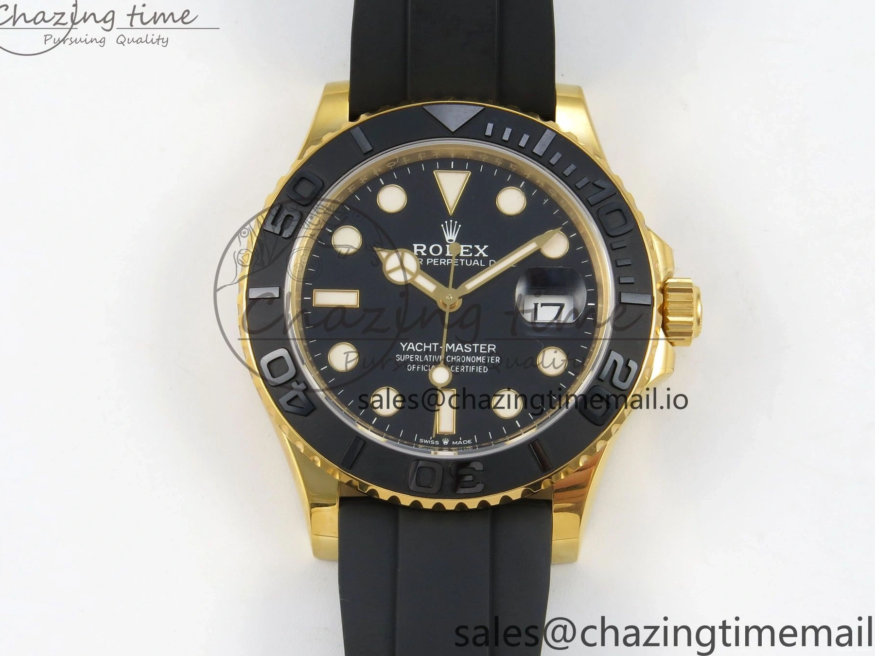 0102 Resilient Yacht-Master 226658 VSF 1:1 Best Edition Black Dial on Oysterflex Strap VS3235 (Gain Weight) V 174